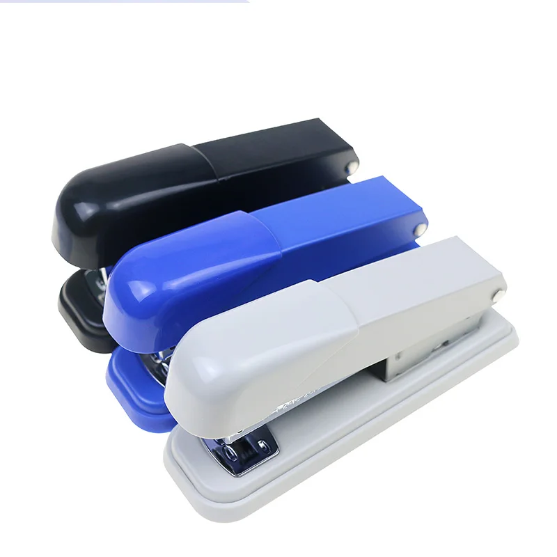 High Quality Office & School Metal Stapler Black/Blue/White Portable Hand Manuel Stapler