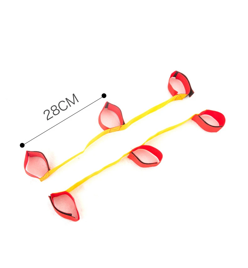 Nylon strap adjustable teamwork training legged race bands giant footsteps walk in unison