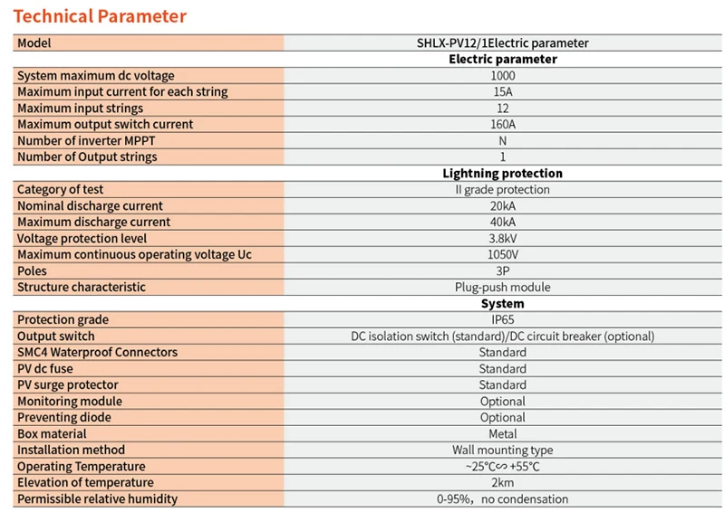 DNHLX-PV8 / 2 DC PV Combiner box photovoltaic combiner box