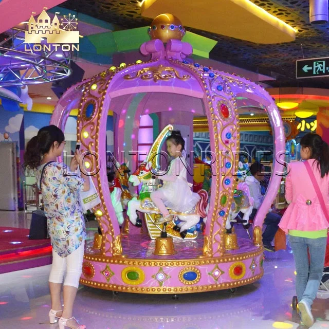Amusement Park Rides Family Rides Merry Go Round Unique Crown Carousel