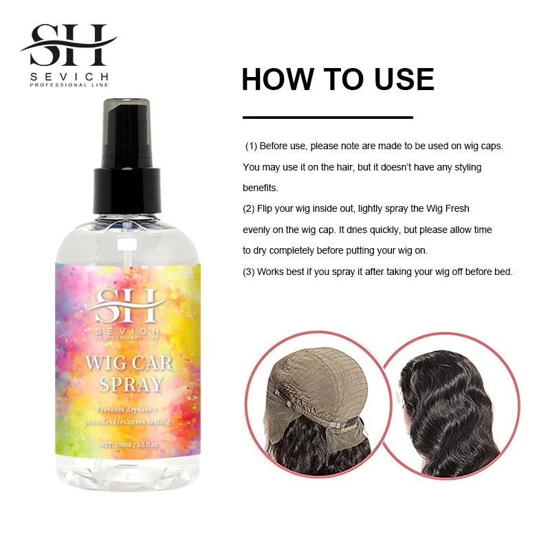 Synthetic Wig Leave-In Conditioning Care Hair Detangling Holding Melting Spray Private Label Glue Spray
