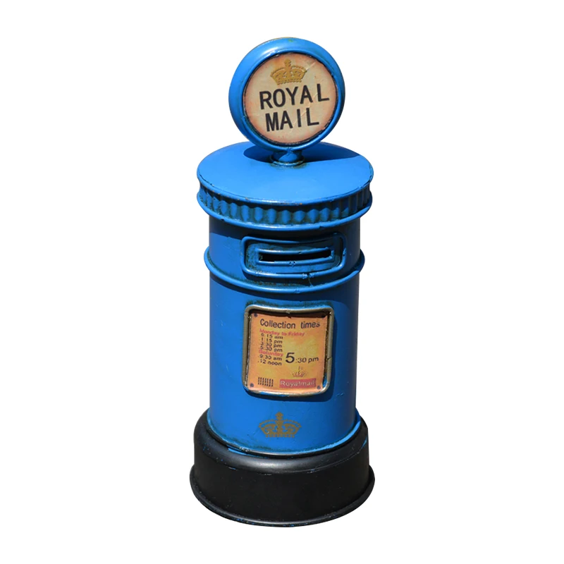 Vintage London street posting box mailbox piggy bank bar clothing store accessories