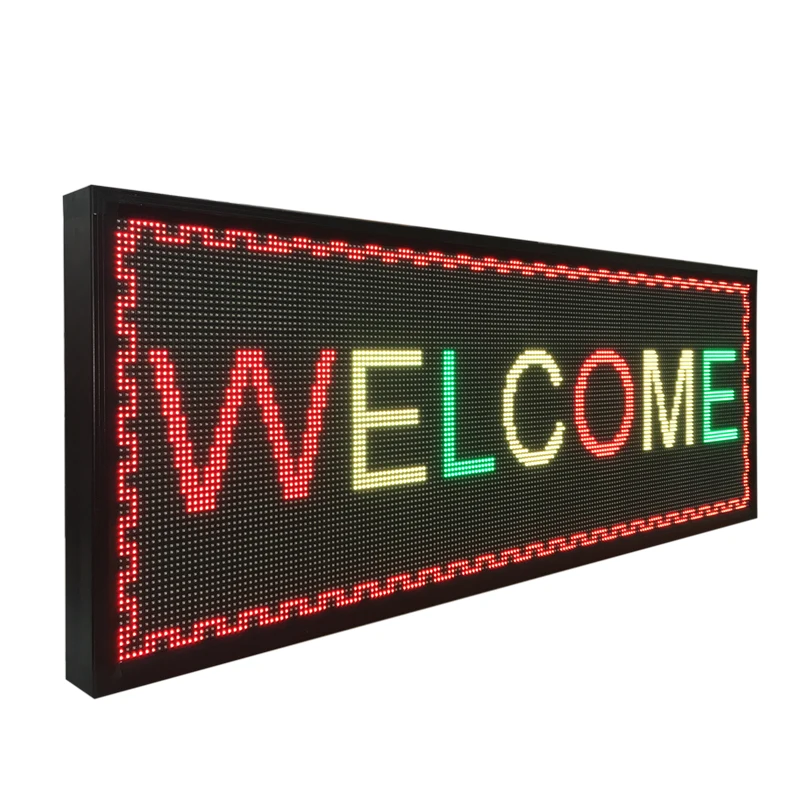 Jhering indoor P7.62 two-color 42 inch screen rolling electronic billboard led panel display