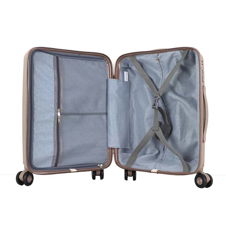 5 pieces hard plastic carry on trolley bag sets travel suitcase luggage set with 4 wheel