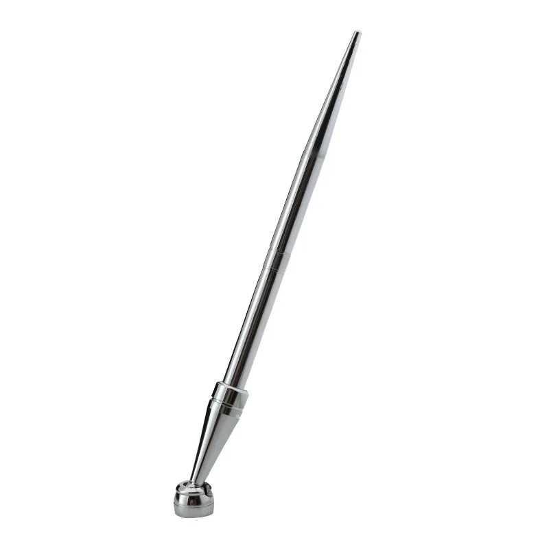 Engrave Custom Logo Desktop Pen Holder Silver Roller Pen Kit