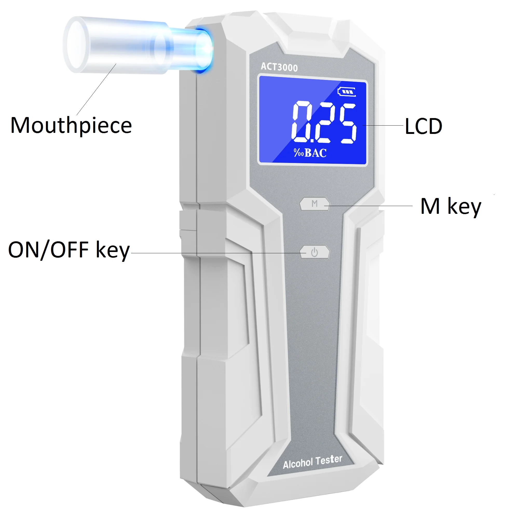 New style alcohol tester factory price drive safety digital breath alcohol beverage tester alcohol test tool