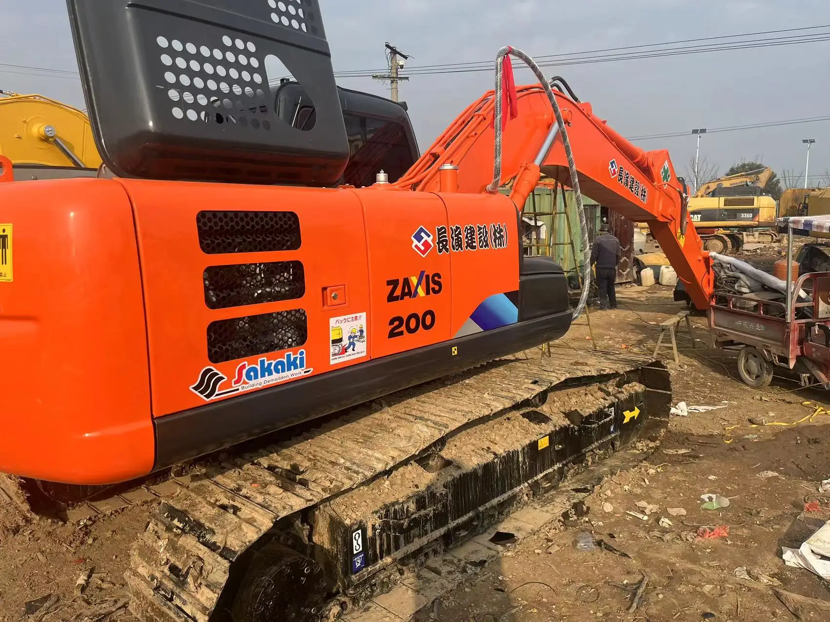 used original japan Hitachi ZX200-3g excavator