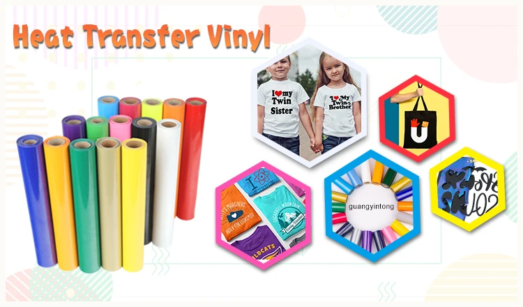 Guangyintong Iron On film Glitter Iron On Vinyl Cheap Heat Transfer Vinyl Htv On Polyester Using Htv