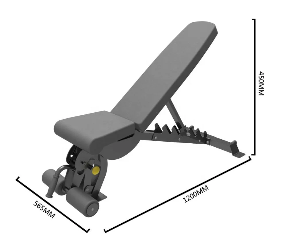 Регулируемое оборудование для тренажерного зала, сидячая скамья