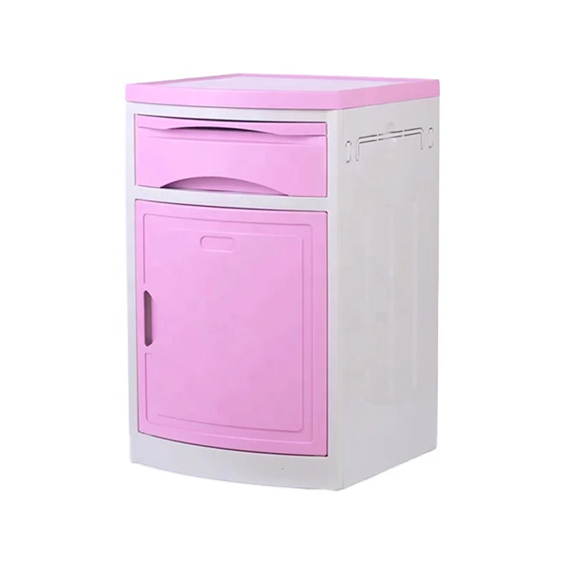 High Quality Hospital Storage Furniture Economic Hospital Bed Side Cabinet D1 ABS Plastic Medical Bed Side Cabinet