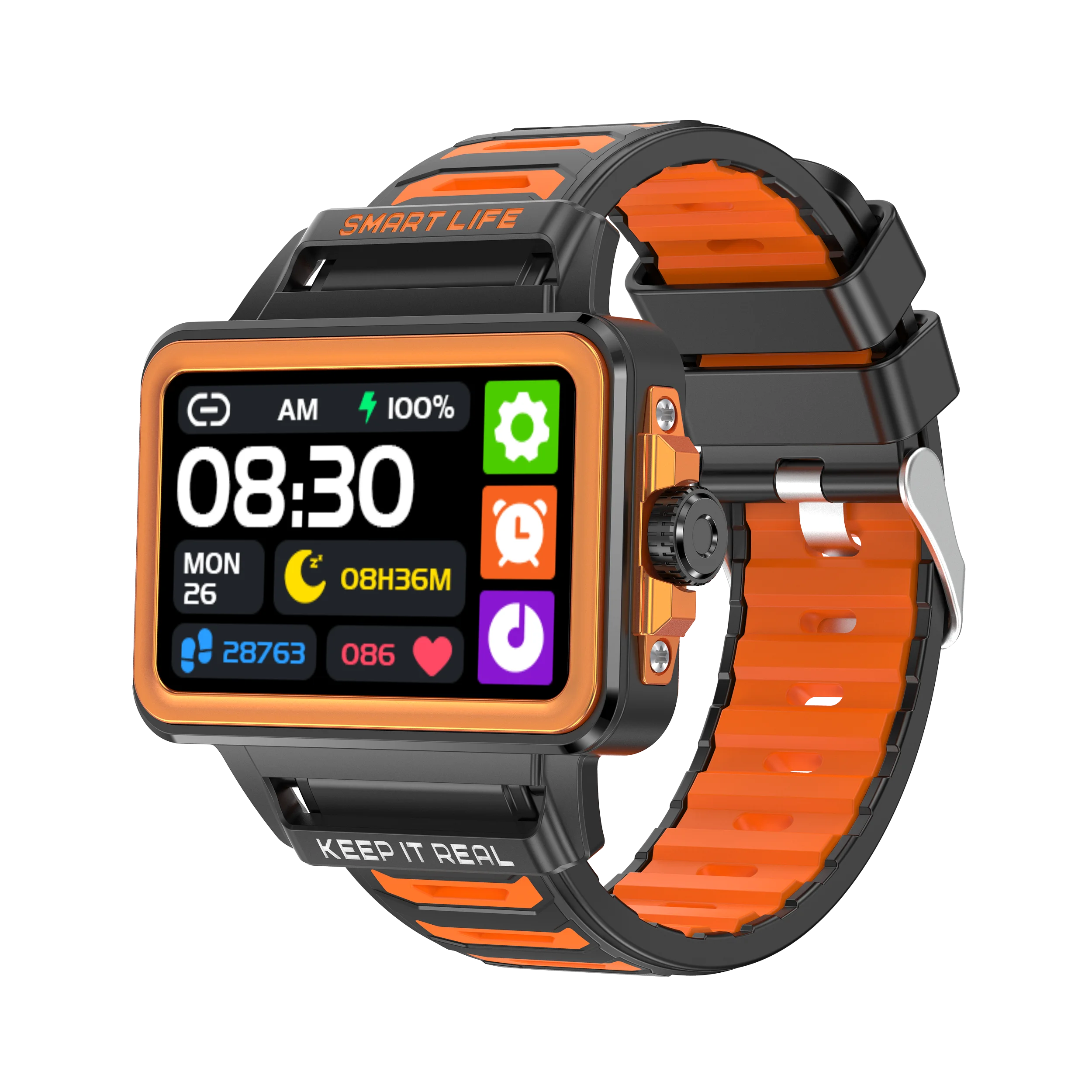 Smartwatch S666 with professional clock chip no need connect with phone reminder medication square play game smart watch