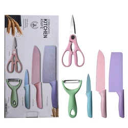 Colorful Series 5 Pcs Kitchen Knife Set Stainless Steel Chef Knives 3 Pcs Kitchen Knife Set With Gift Box