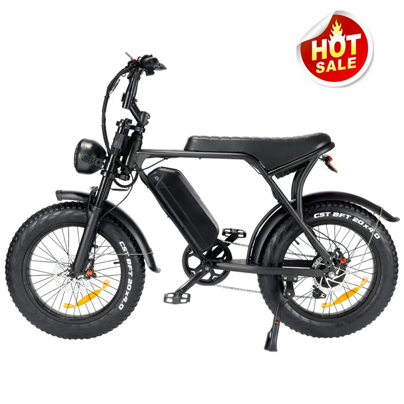 NL warehouse electric bike fattire fatbike 250w ouxi v8 electric fat tire bike 7 speed ebike fatbike stock in EU