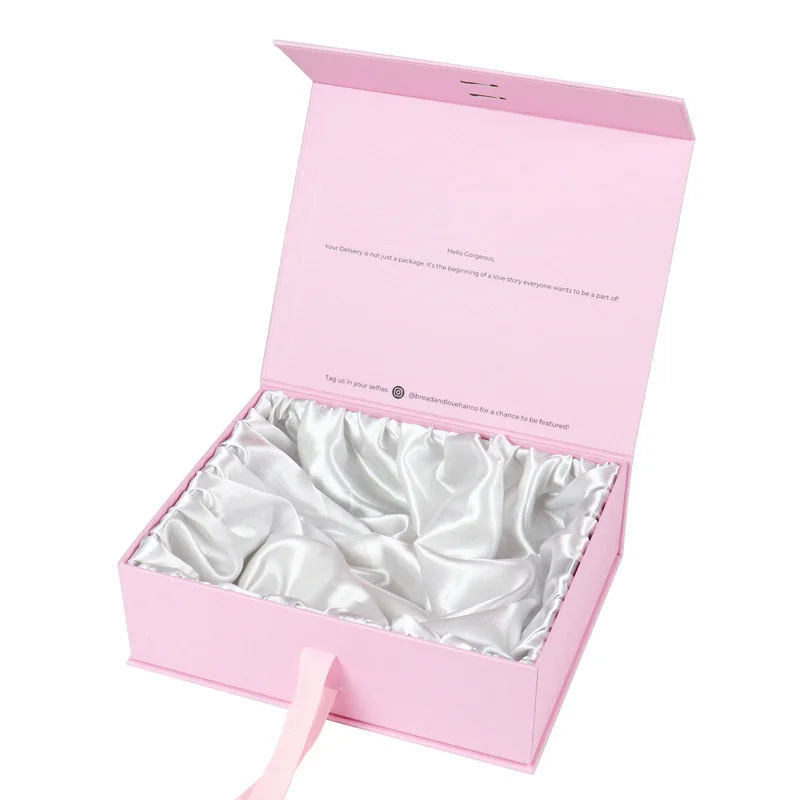 Recycled Hair Clips Karton Packaging Boxes  Biodegradable Magnetic Flat Box Luxury Gift Sets Paper Box for Men and Women