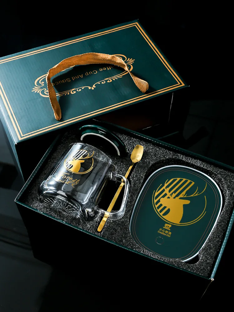 wholesale Custom Gift Set Cup Heating Pad 55 Temperature warmer Control Smart Coffee Mug