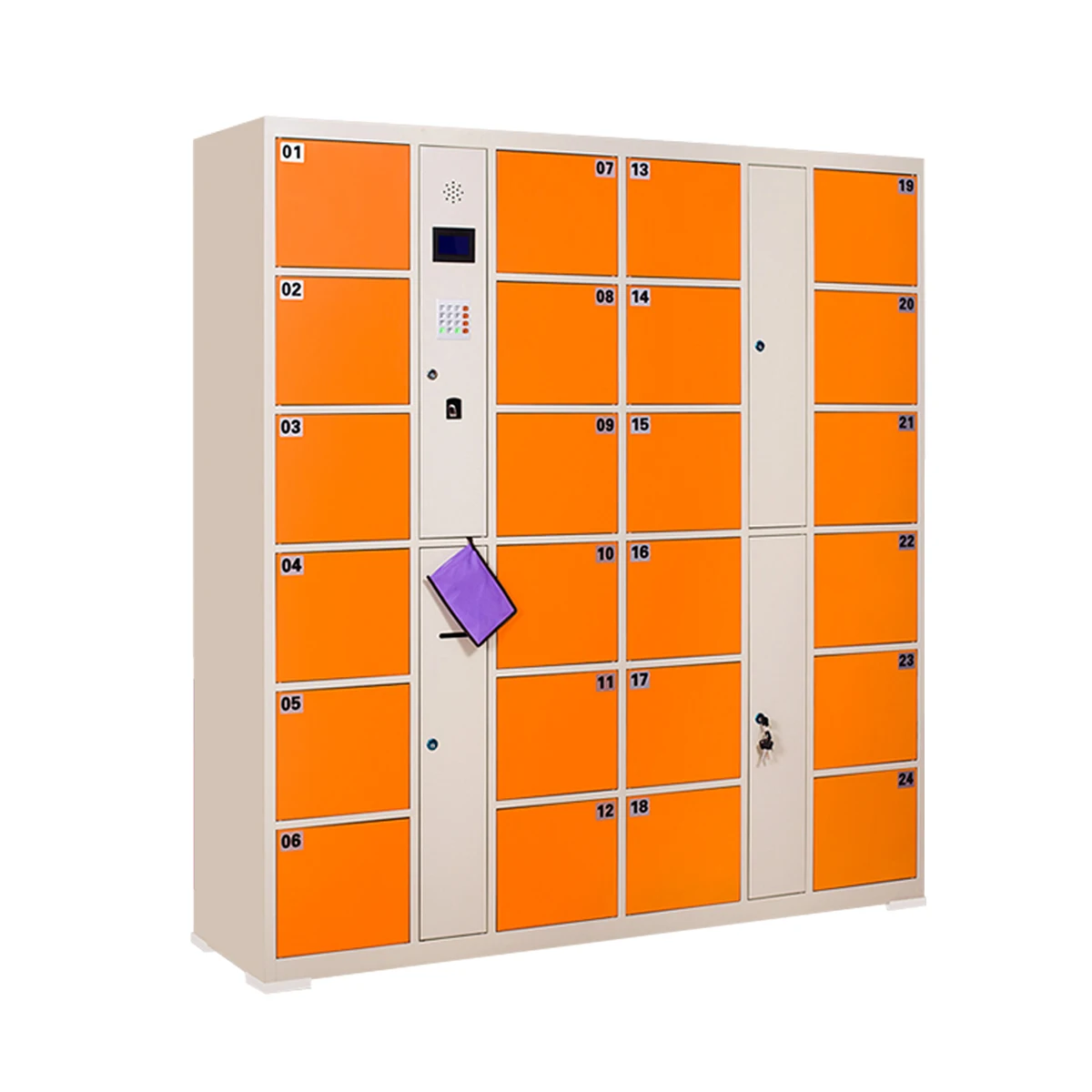
12 door safe barcode intelligent deposit locker pin code locker 