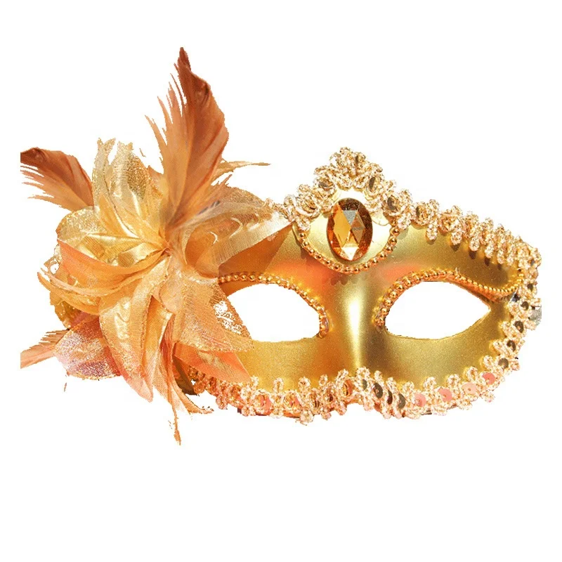 Маскарадная Женская Венецианская маска для выпускного вечера с цветочным принтом, винтажная маска для Марди-Гра, Карнавальная Рождественская вечеринка
