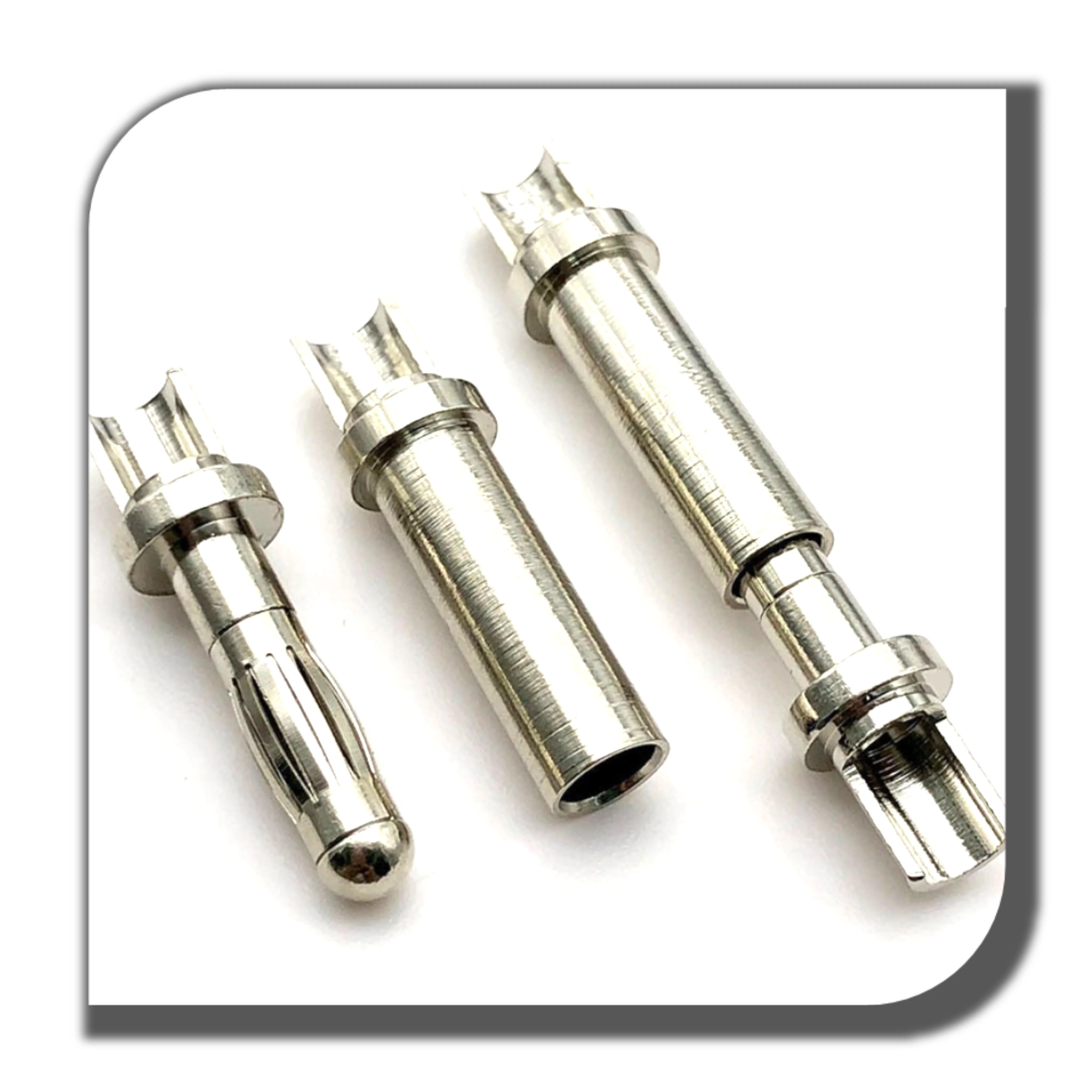 Rectangular connector banana plug pin banana spring flat pin terminal for power connector