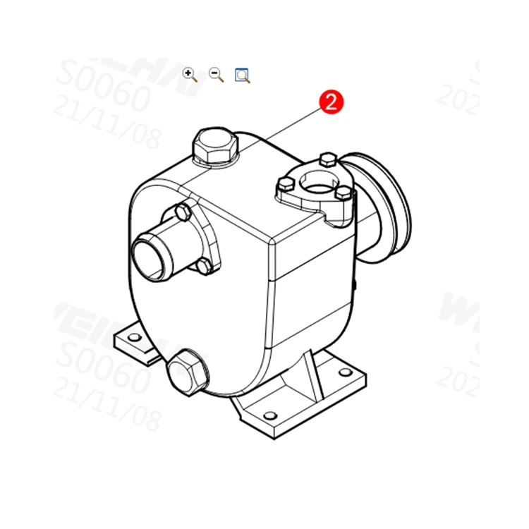 WEICHAI sea water pump 612600170076/13021720 for Original Weichai Marine Diesel Engine WD615/ WP6/WD12 Spare Parts