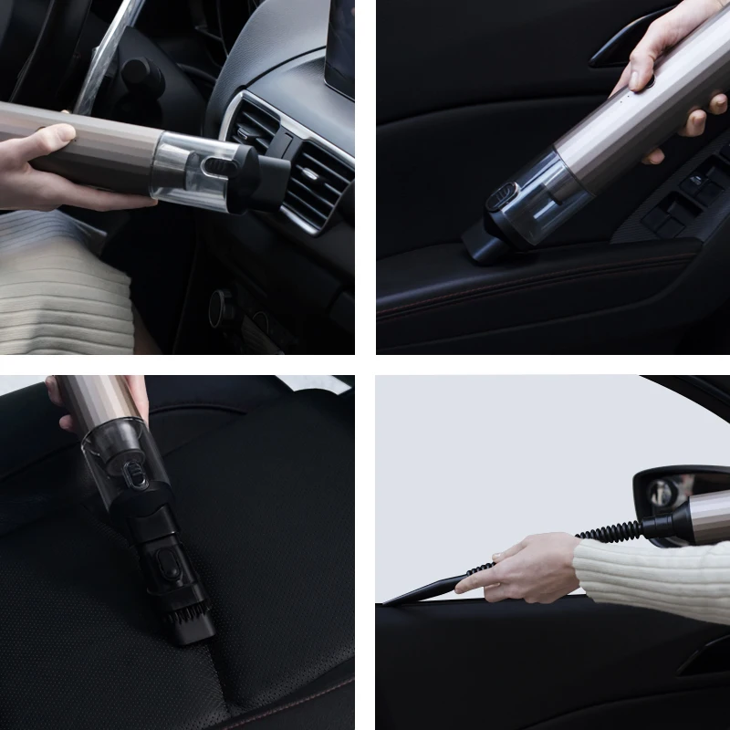 2021 New Design 120W 12V Car Seat Mini Vacuum Cleaner with 16kPa Strong Suction