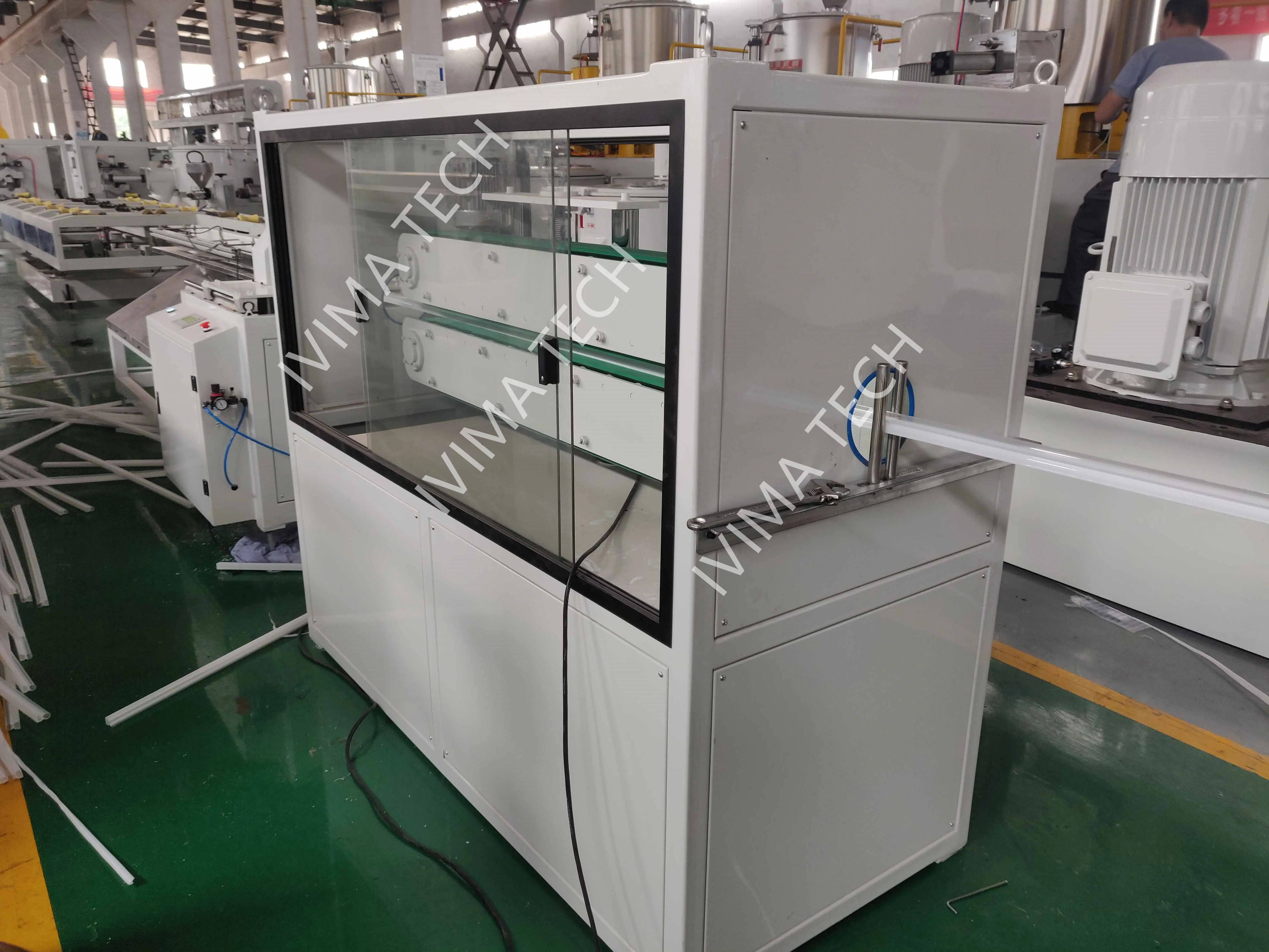 PC PMMA LED light tube profile/lamp shade making machine/production line/extruder with 1or2 color