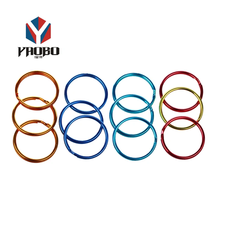 Colored Split Rings Metal Split Key Chains Key Rings For Souvenir