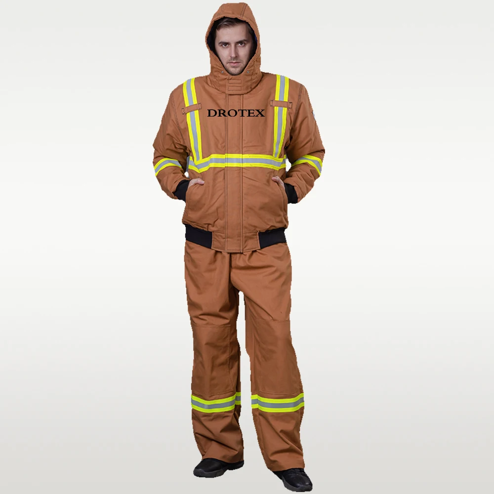 Stretchy Engineers Blue Clothes Wear Rough Reflective Flame Retardant Workwear Jacket Pants Suits Work