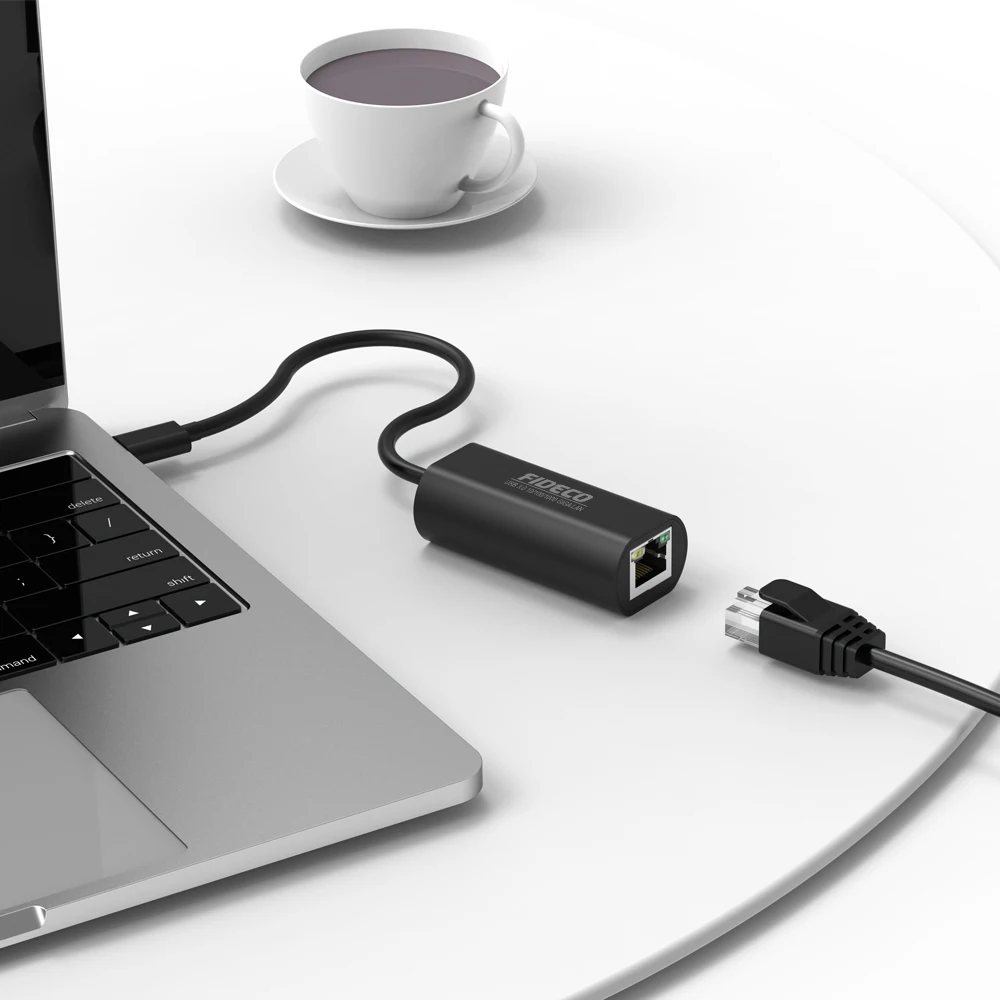 FIDECO High speed Usb3.0 type C to 10/100/1000Mbps Gigabit Lan Ethernet Adapter Usb Lan Adapter
