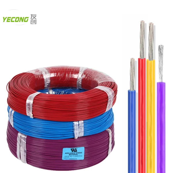 Yeocng 200C 600V  FEP/PFA/ materials bare tinned copper wire 20 22 24 26 28AWG heating element resistance wire