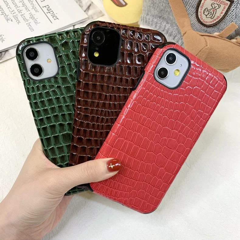 For iPhone 11 Pro Max Case Crocodile Texture Phone Cases PU Leather Cover Coque For iPhone 6S 7 8 Plus X XS XR XS Max Case