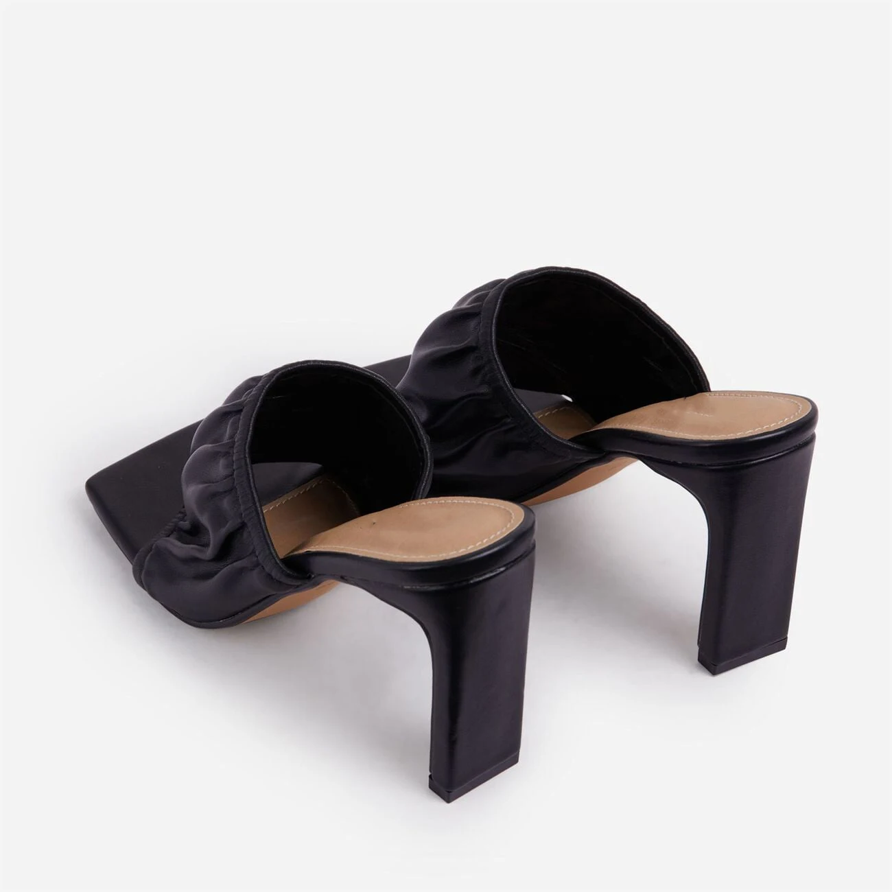 
Square Toe Talons Haut Sexy Escarpins Mules Trendy Ladies Sandal Shoes Heels 2020 