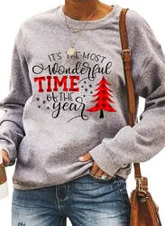 2021 Winter Clothes Ladies Crew Neck Pullover Knit Jumper Christmas Sweater