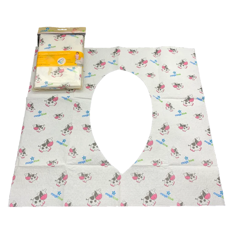 
High quality toilet seat cover custom cartoon print non-woven paper fancy child kids disposable toilet seat cover 
