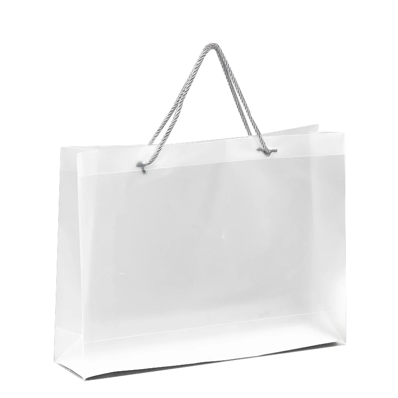 Spot Large Stock 10sizes Pp Plastic Frosted Transparent Bag With Custom Logo For Shopping Promotion Advertising And Gift - Buy P