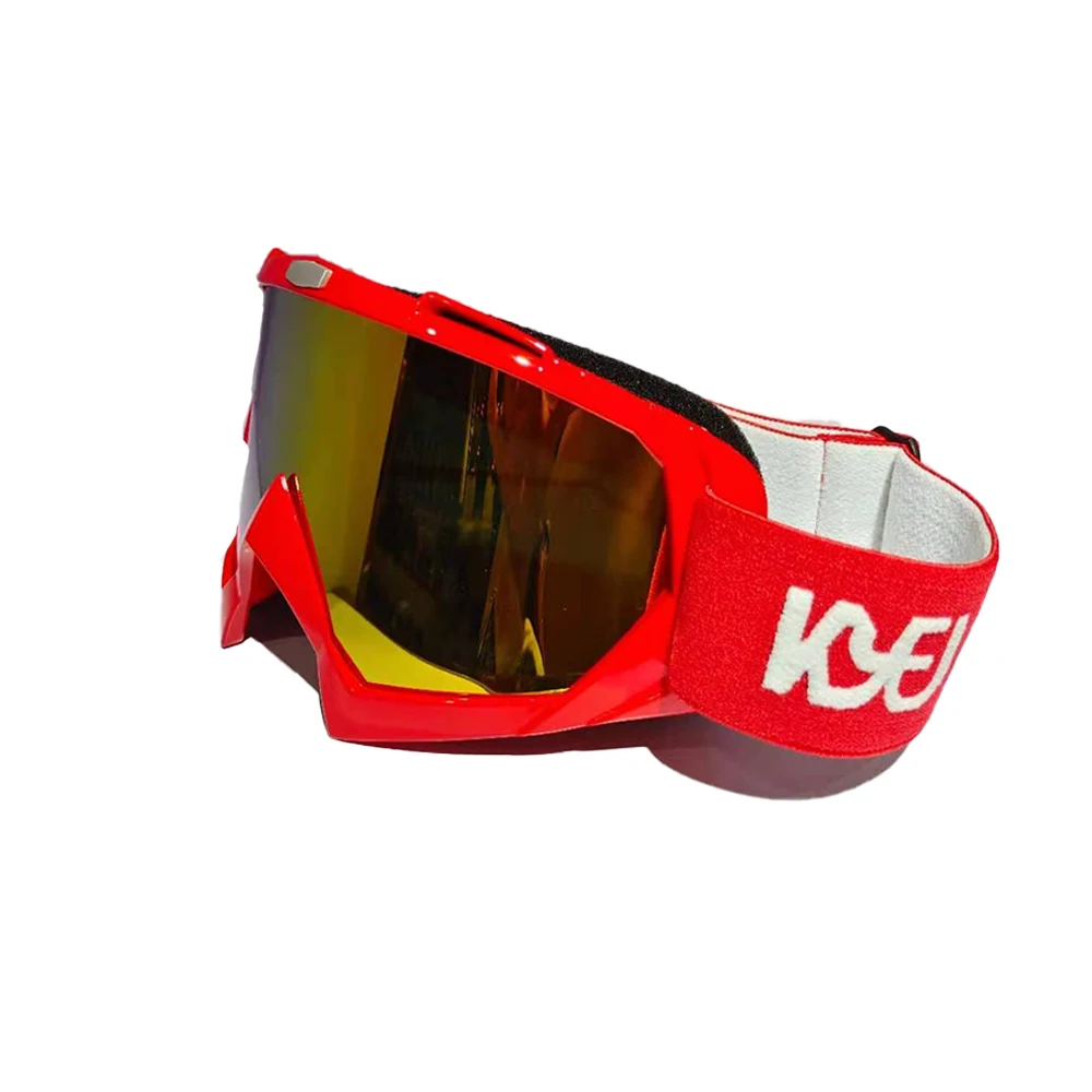 Black frames colored lenses outdoor sports motoskiing anti-assault anti-UV motorcycle goggles