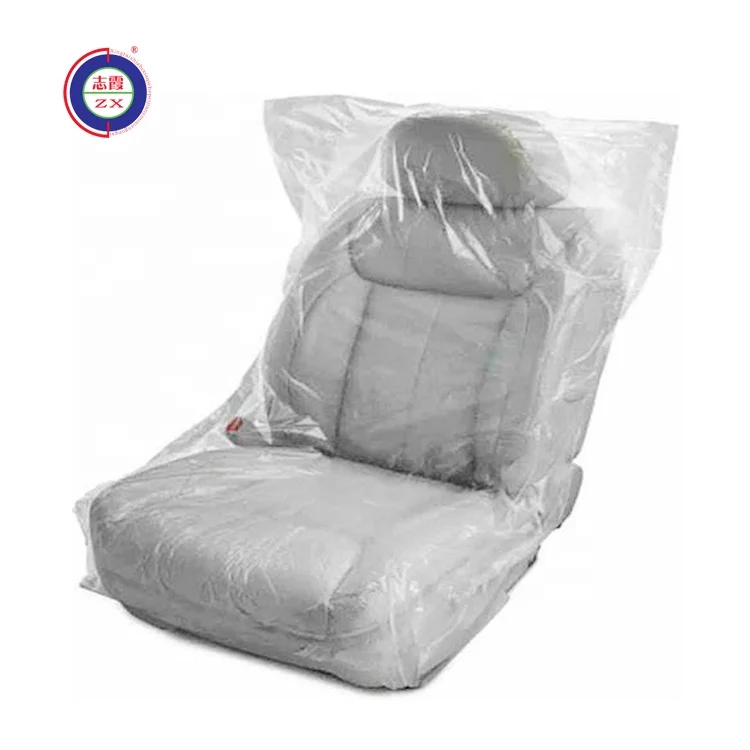 Hot sell Car Disposable Universal Plastic Seat Covers for Car, Airplane, Restaurant, Bus Seats, Salon Chairs