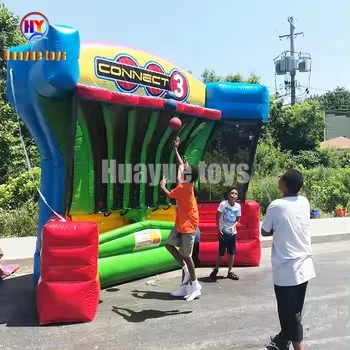 HUAYUE заводская цена командная игра наружная Коммерческая спортивная из ПВХ детская и интерактивная надувная баскетбольная стрельба