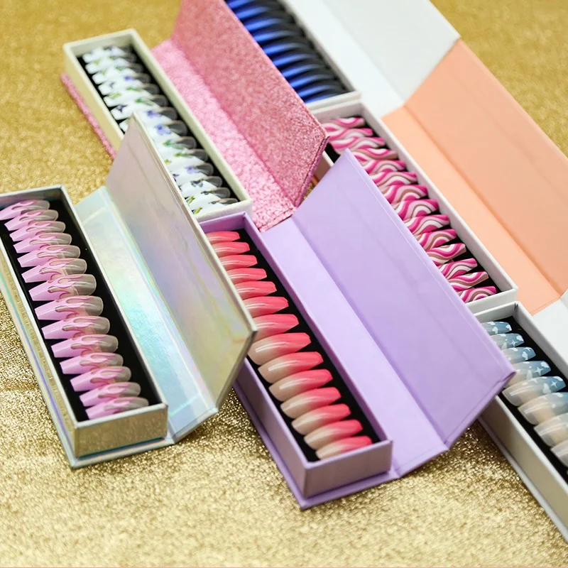 Tstory 2022 Press On Nail Packaging Box for Artificial Nails With Logo Nails Press Designs