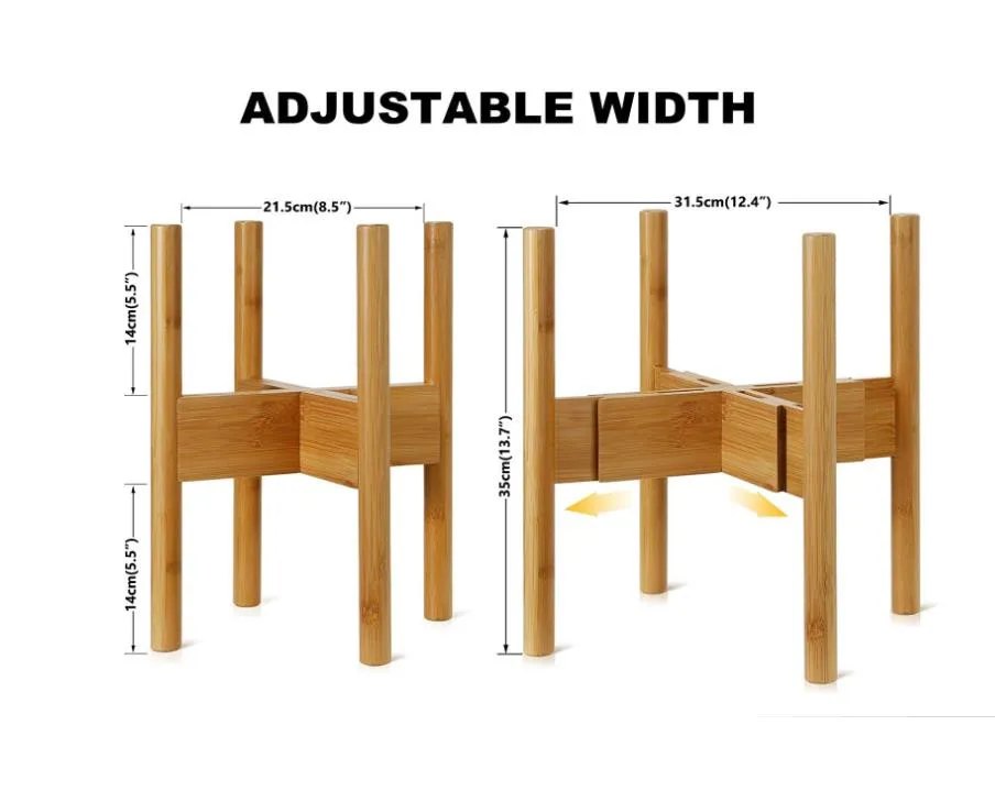Most Demanding Best Quality Decorative Items High Quality Industrial Wooden 2Pcs 3 Flower Pots & Planters Stand