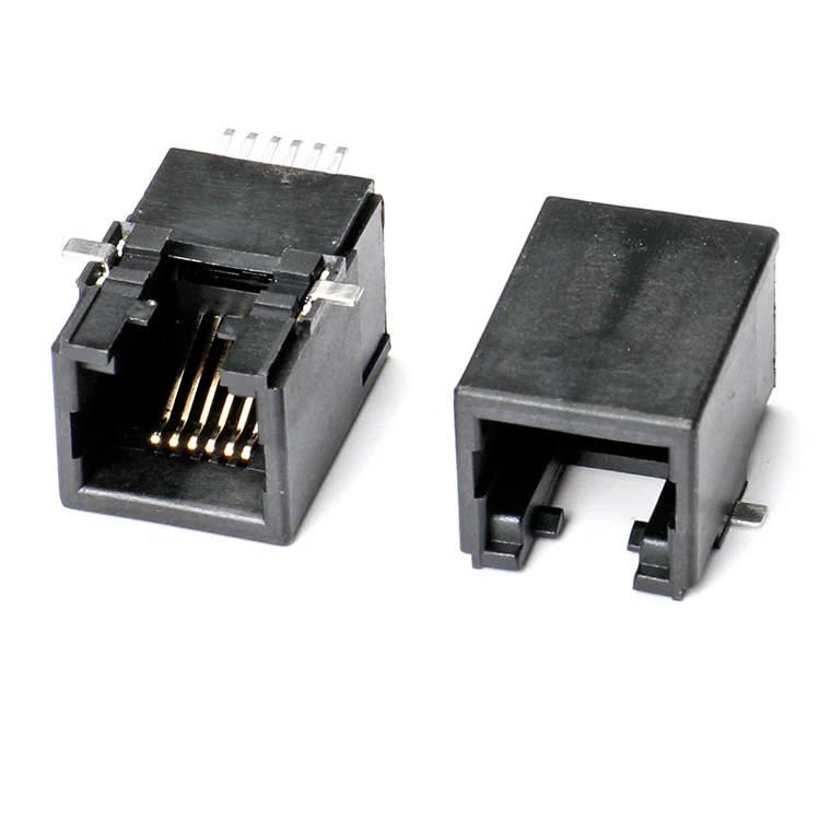 
6P6C RJ11 RJ12 RJ14 RJ25 SMT Cat3 Jack Modular Female Connector 855025007 