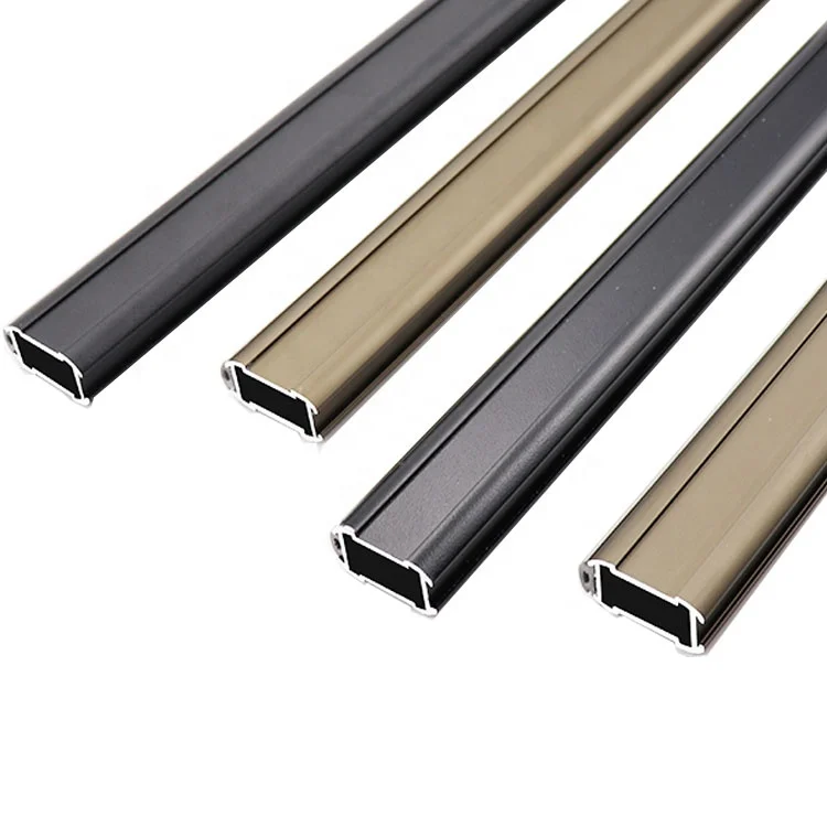 Furniture closet hanging tube rod aluminum wardrobe clothes rail hanging rods