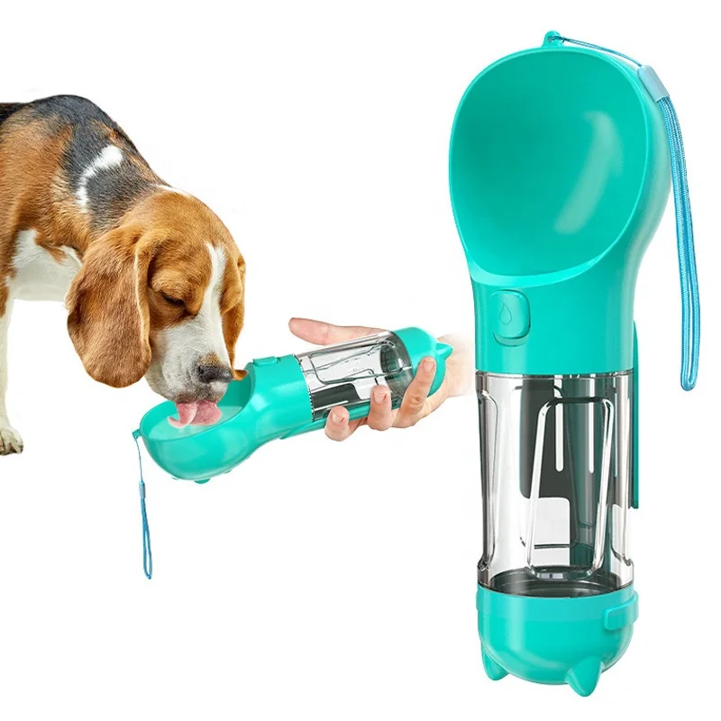 Многофункциональная портативная бутылка для воды для домашних животных, 300 мл, 500 мл