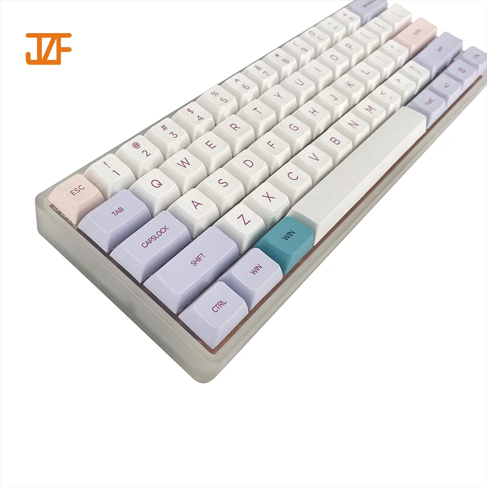 Gateron Red Brown Switch Mini Portable Macaron Typewriter Doubleshot Custom Wireless 60% Mechanical Gaming Keyboard