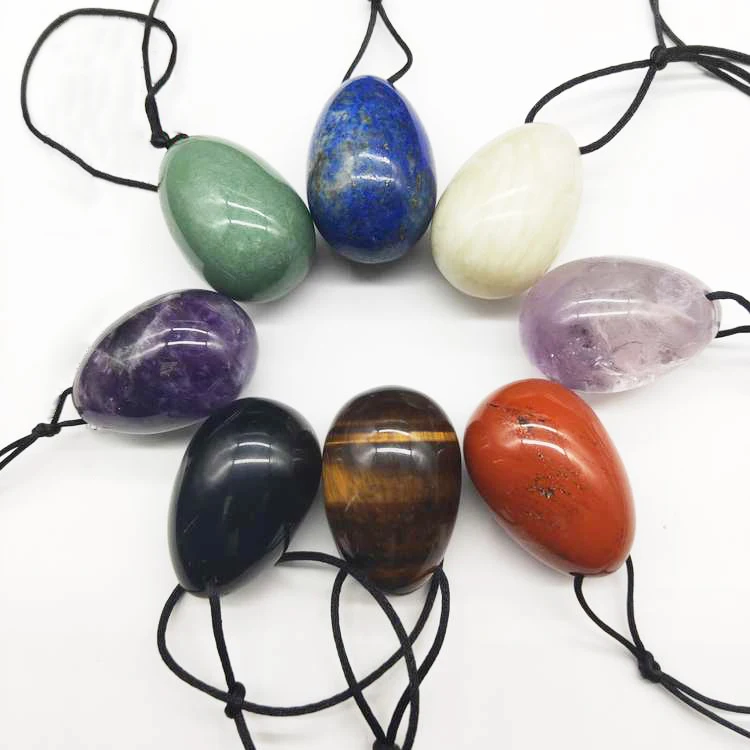 Wholesale Gia Certified Excellent Hand Polished Natural Jade Red Jesper Yoni Eggs For Vaginal Exercise