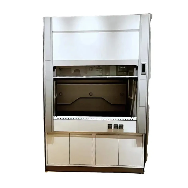 Laboratory All Steel Fume Hood Cupboard Monitor in the Cabinet Fume Hood Laboratory