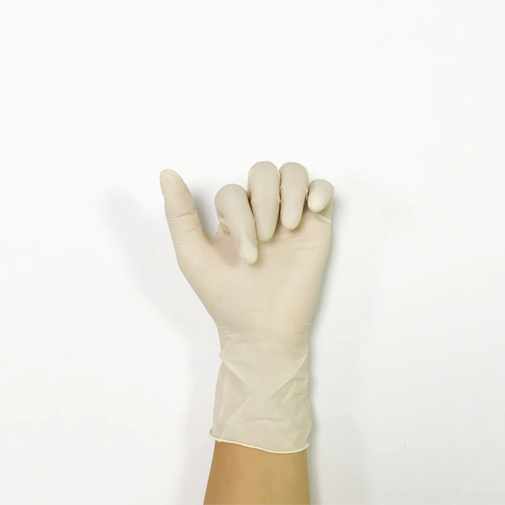 disposable  rubber disposable latex glovees powder / powder free milky white / black S /M / L / XL
