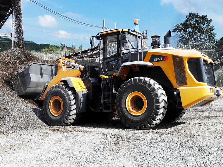 Китайский известный бренд 4.5cbm 8ton 886H погрузчики большой колесный погрузчик по низкой цене