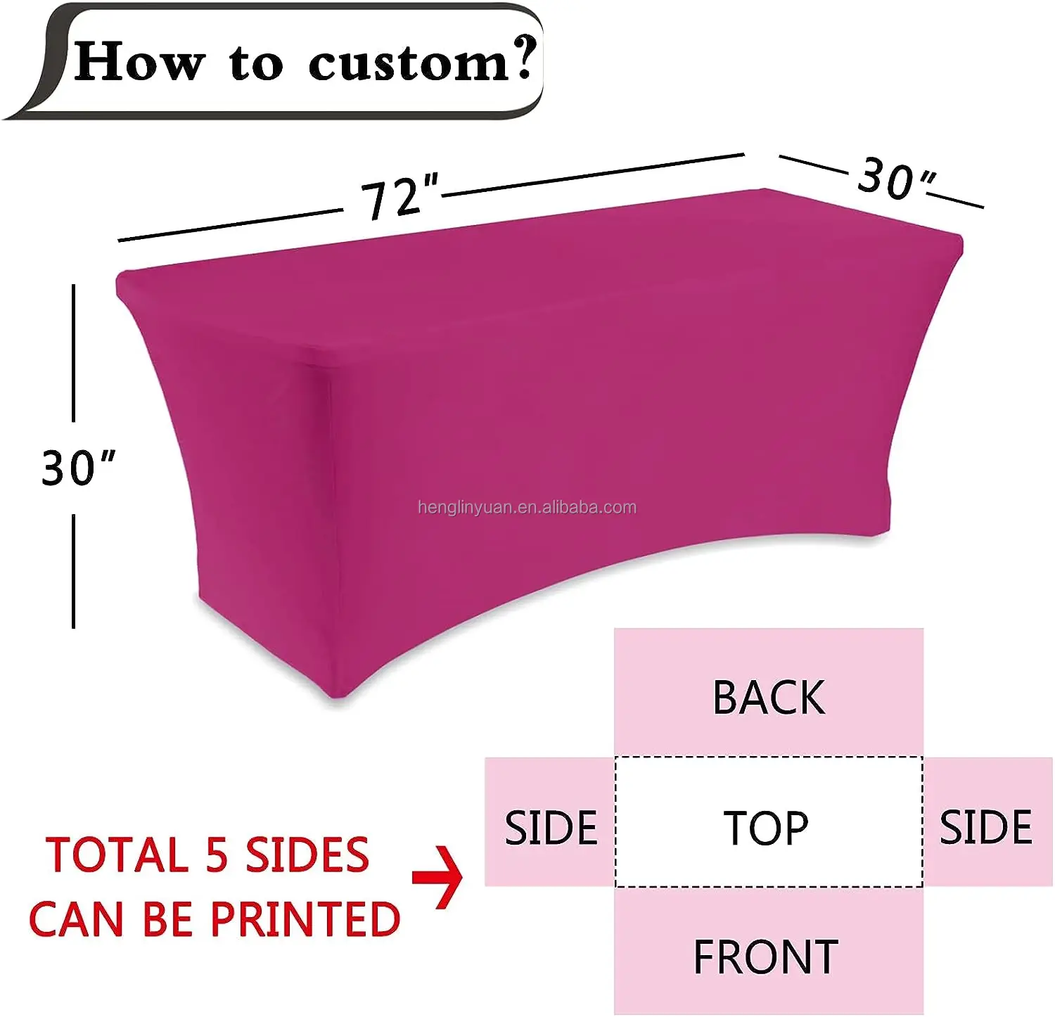 Custom Table Cloth Logo Spandex Tight Table Custom Cloth Stretch Table Cover for Party Banquet Wedding