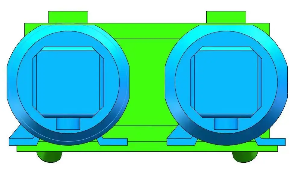 Twin roller assembly Environmental protection dust removal equipment Dusting drum non-standard equipments