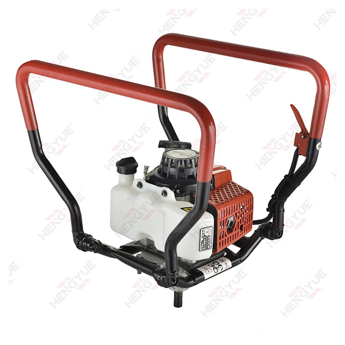 
2 men operate 68 cc Earth Auger / 2 men Ground Drill with 3 Bits 2 Stroke Post Hole Digger Earth Auger 